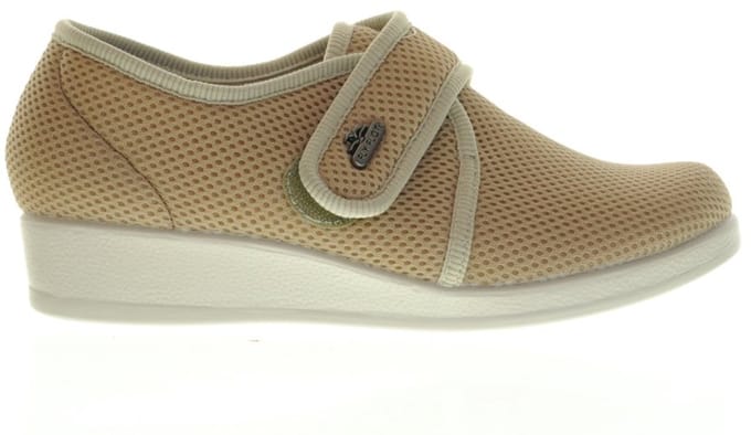 Fly Flot Beige Pantoffels Velcro maat 41
