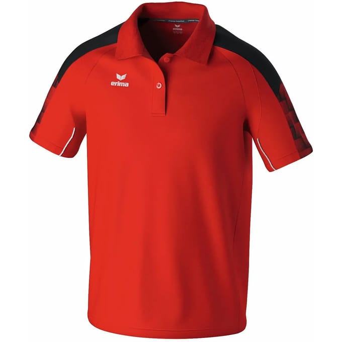 Erima Evo Star Polo Heren - Rood / Zwart | Maat: M