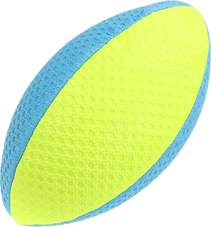 Toi Toys Rugbybal neon blauw/geel