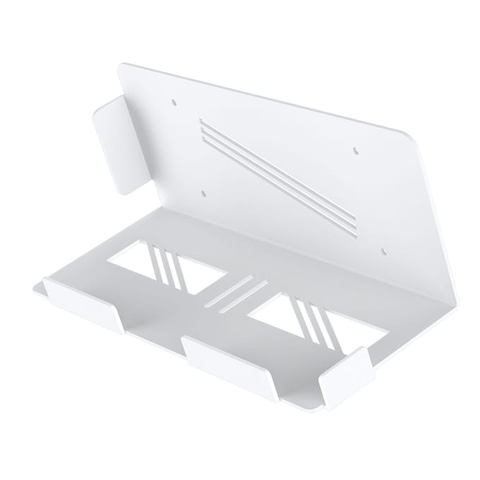 Consolehouder Wandmontage Zwevend Achter TV Wandbeugel voor Gaming Console Controller Koptelefoon wit
