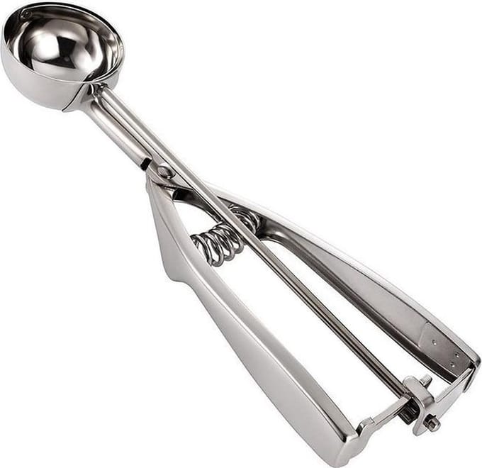 Ijsboltang | ijs schep | oliebollen schep | portioneerlepel | 40mm | 4cm