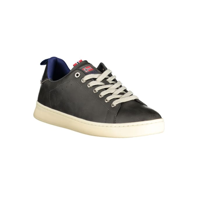 Noorwegen 1963 Zwarte Polyurethaan Heren Sneakers