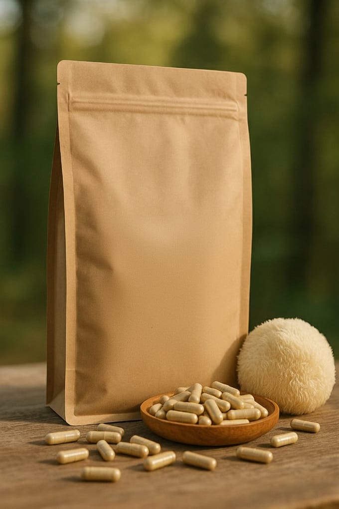 Lion's Mane Capsules 450mg - 1000 Capsules - VehGro