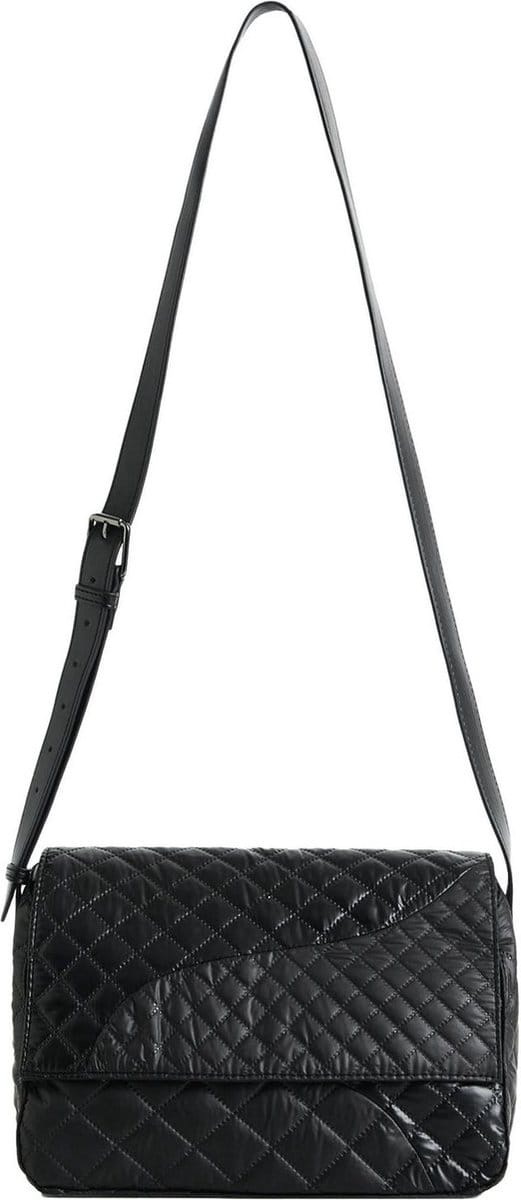 Desigual Schoudertas Accessories Fabric After Dark Phuket Straight Hand Bag Black Zwart
