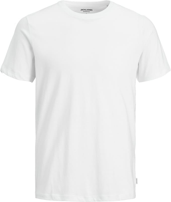Jack & Jones T-shirt Jjeorganic Basic Tee Ss O-neck Noos 12156101 White Mannen Maat - 3XL