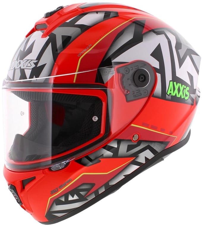 Axxis Draken S helm Jolly glans rood