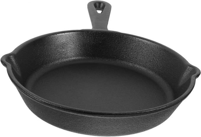 Koekenpan - Mini pan - Ontbijt bakken - Gietijzer constructie - 16 cm diameter - Zwart