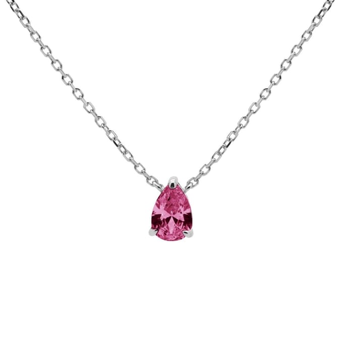 Karma Ketting Julia Ruby Red Zilver