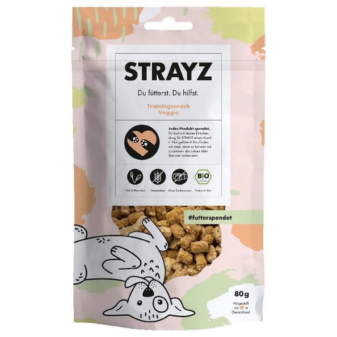80g STRAYZ Bio Veggie Hondensnacks