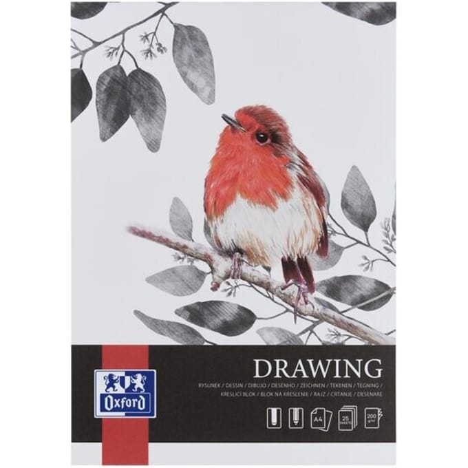 Oxford tekenblok Drawing A4 200g/m - 25 vel