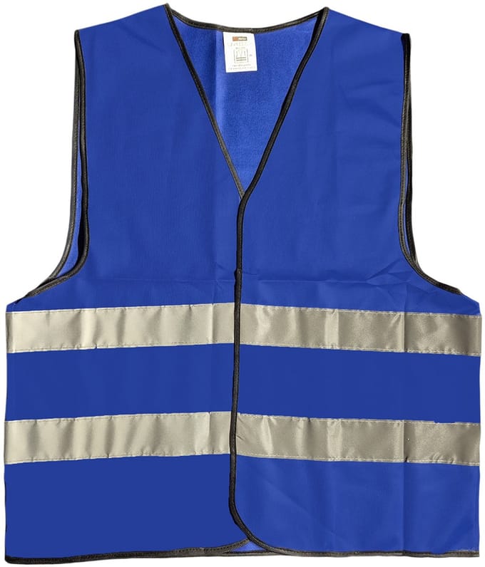 Mexxo Veiligheidshesje blauw - 100% polyester - one size - reflecterend