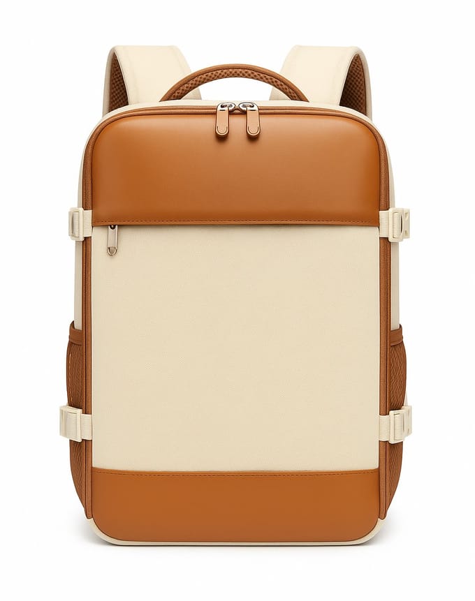Reisgemak Handbagagerugzak & Schooltas - 40x30x20 cm - Bruin