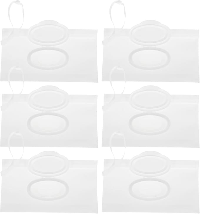 Wipes Case - Navulbare Houder - Baby Verzorging - Vochtbehoud Technologie - 6 Stuks - Transparant