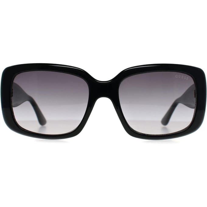 Guess GF6167 01B glanzend zwartgrijze zonnebril