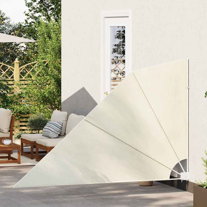 vidaXL - Balkonscherm - inklapbaar - 160x240 - cm - crème