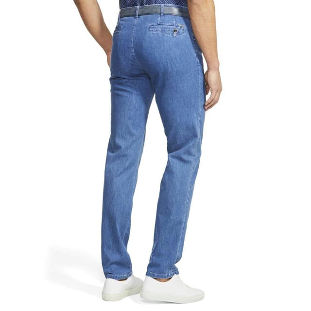 Meyer Jeans Dublin Ultralight Coolmax Denim Swing Pocket Organic Cotton Blue Stone / male