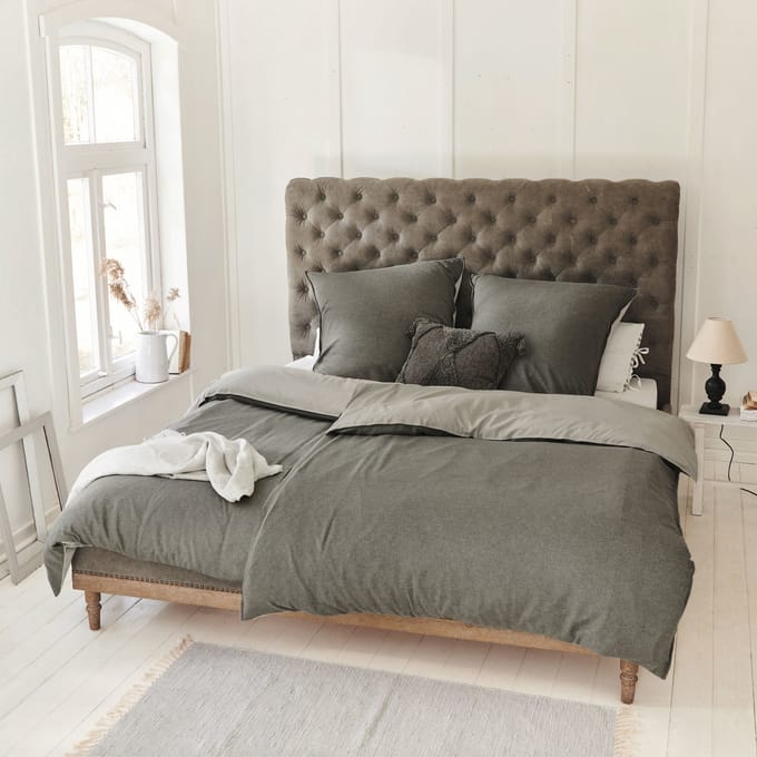 LOBERON Beddengoed Mynatt grijs