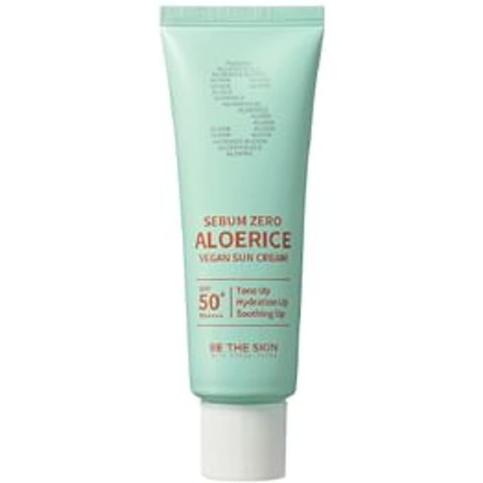 [BE THE SKIN] Sebum Zero Aloerice Vegan Zonnecrème SPF 50+ PA++++ 50ml white