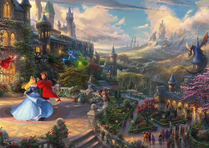 Schmidt Thomas Kinkade: Sleeping Beauty Dancing in The Enchanted Light 1000pcs
