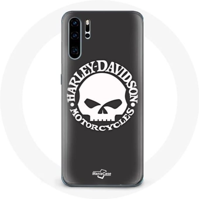 Coque pour Huawei P30 Harley Davidson Motors Tete de mort