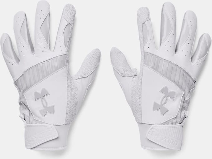 Underarmour Yard9 Honkbal Slaghandschoentjes, Wit, Small