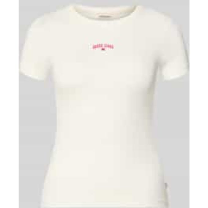 Guess  T-shirt Korte Mouw GJ SS CN RIB EMBRO