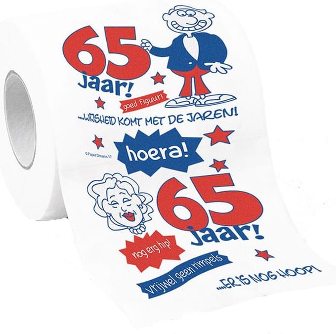 Toiletpapier 65 jaar