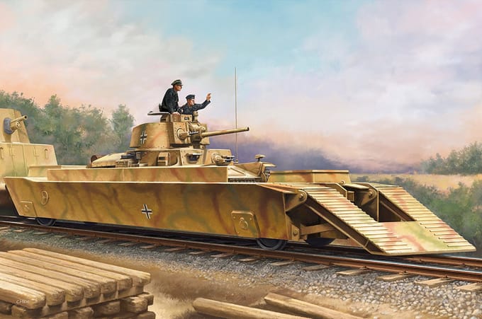 HobbyBoss Modelbouwpakket Militaire voertuigen - 82936 German Panzerträgerwagen Plastic - 1:72 - Modelbouw