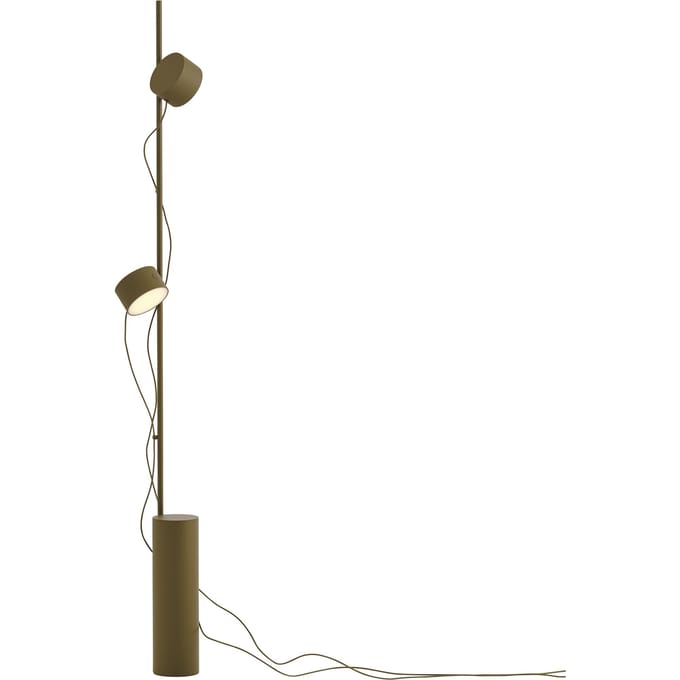 Muuto Post Vloerlamp Bruin Groen