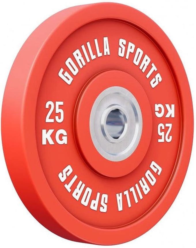 Gorilla Sports Bumper Plate - Halterschijf - 25 kg - Gietijzer - 50 mm