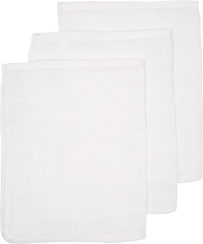 Hydrofiele Washandjes 3-Pack - Zacht en Ademend voor Baby's