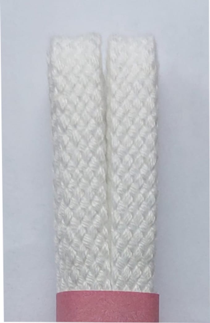 Strickers Veter - Wit - Plat - Lengte 90 cm - Breedte 7 mm - Schoenveter