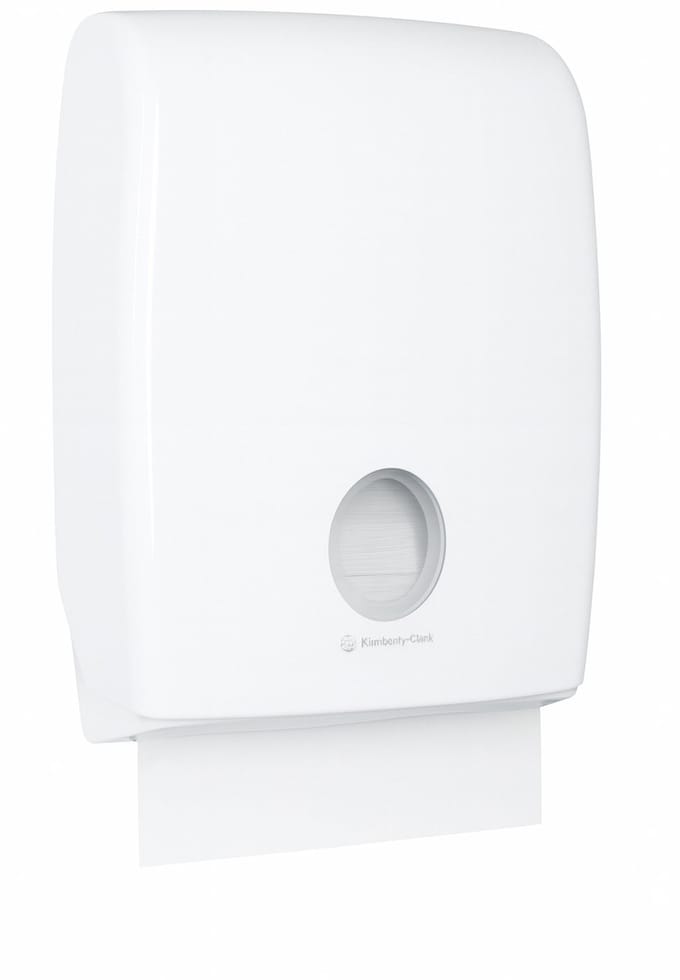 Aquarius - Handdoekdispenser Kunststof Wit - 29.4x45.1x12cm