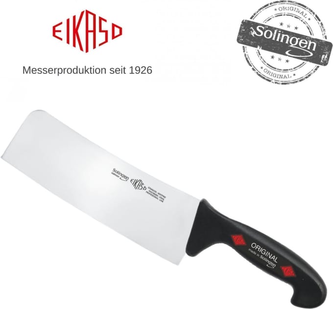 Eikaso Solingen Chinees Koksmes – 20 cm Lemmet – Semi Flexibel – Ergonomisch Handvat