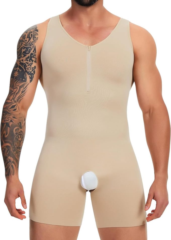 Body Shaper Heren Buikcontrole Volledig Compressieshirt