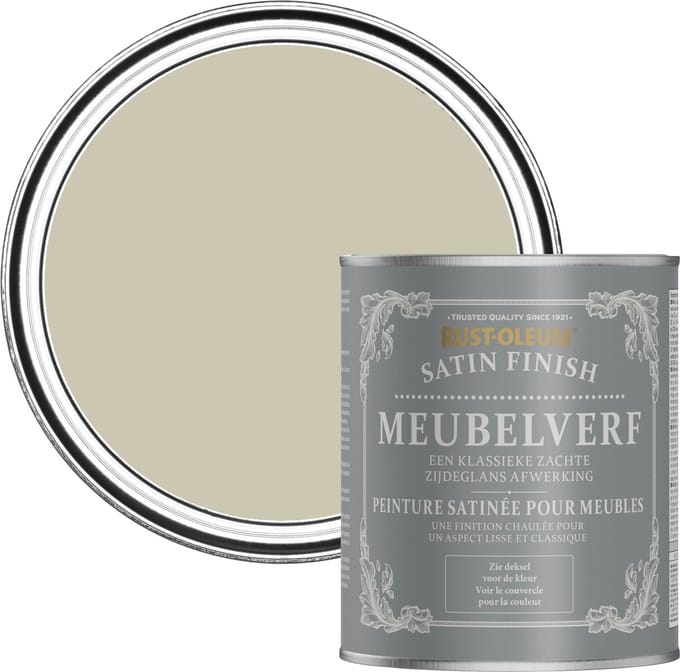 Rust-Oleum Grijs Meubelverf Zijdeglans - Schemering 750ml