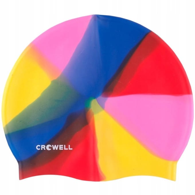 Crowell Multi Flame Siliconen Zwemsmuts - Kleurrijk en comfortabel