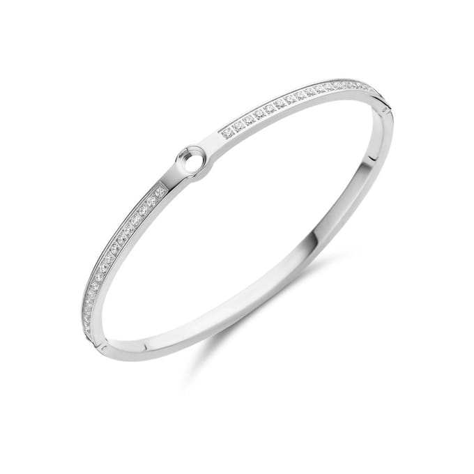 Melano Vivid Hinged cz armband - zilverkleurig - dames - Small