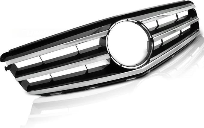 Grill MERCEDES W204 07-14 AVANTGARDE CHROOM-BLACK