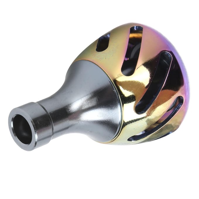 Vishengel Power Knob Reel Handvat Knop Volledig Metaal Kleurrijk Visaccessoires VervangingS gray