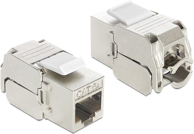 DeLOCK Keystone Module RJ45 jack > LSA Cat.6A STP