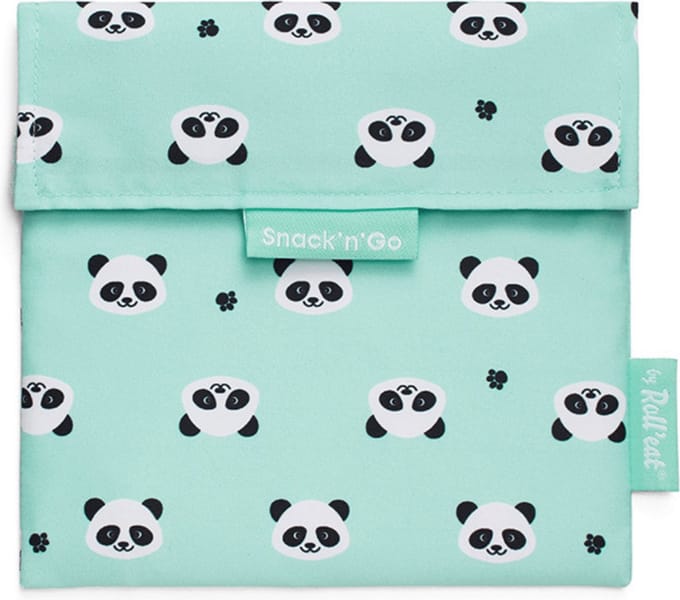 Roll'eat Snack'n'Go Herbruikbaar Boterhamzakje |PANDA|