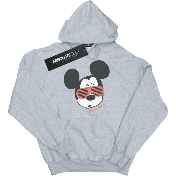 Disney Dames/Dames Mickey Mouse Zonnebril Hoodie (Sportgrijs)