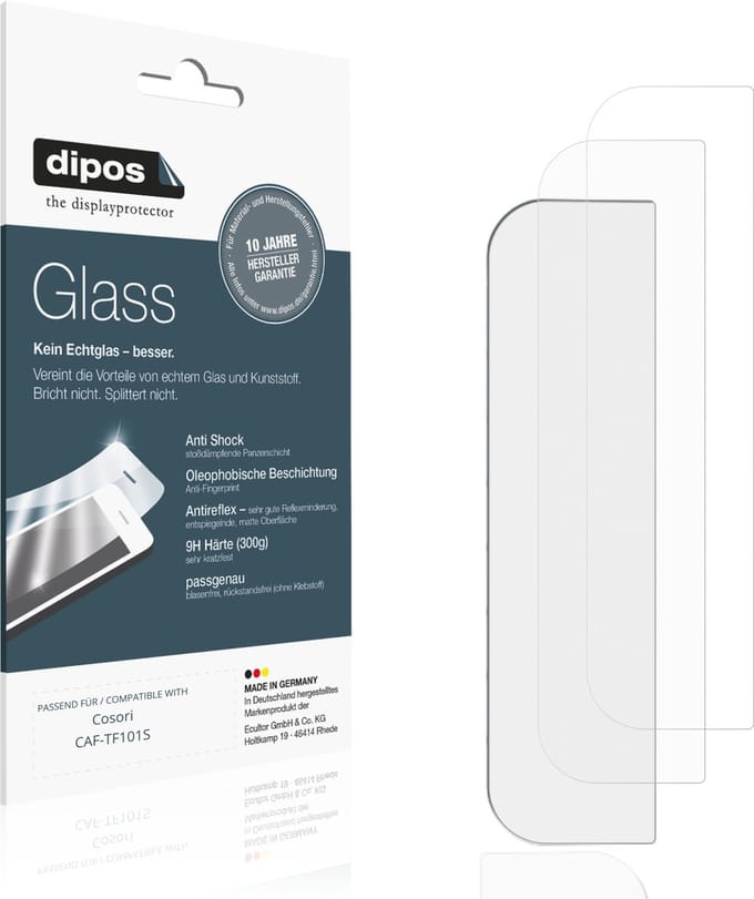 dipos – 2x Matte Pantserfolie geschikt voor Cosori CAF-TF101S | 9H Screenprotector
