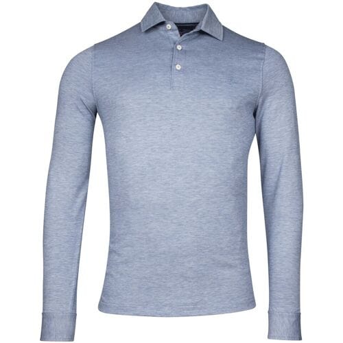 Baileys Polo Subtle Two-Tone Oxford Long Sleeve Cobalt / male