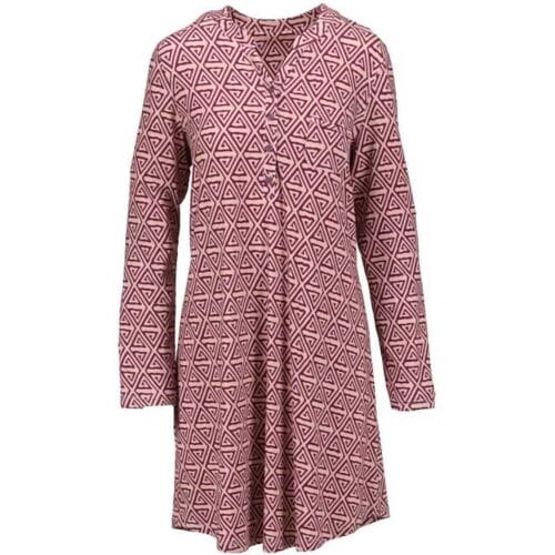 Katoenen dames nachthemd wijnrood Ringella - Rood - Maat - 48