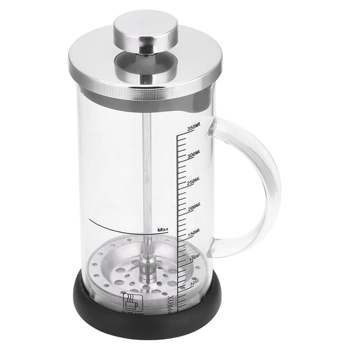 Cafetière multifonctionnelle transparente en verre résistant à la chaleur avec poignée Maison Bureau(350ml) white