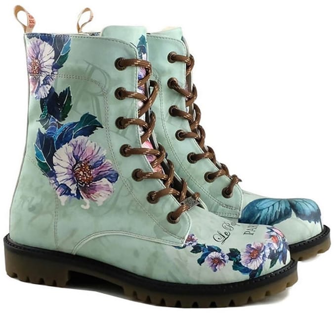 GOBY Le Papillon Dames Laarzen – Handgemaakt – Hoge Kwaliteit – Elegante Vlinderprint – Maat 42