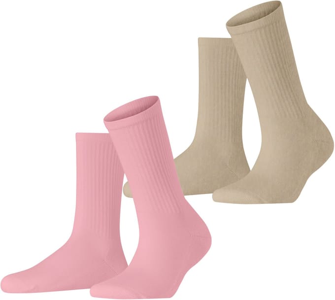 Esprit Basic Tennis 2-Pack eenkleurig katoen multipack sokken dames veelkleurig - maat 39-42