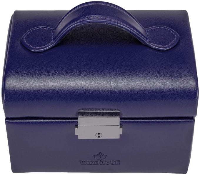 WINDROSE sieradendoos Merino Moda Jewelry Box Dark Blue donkerblauw